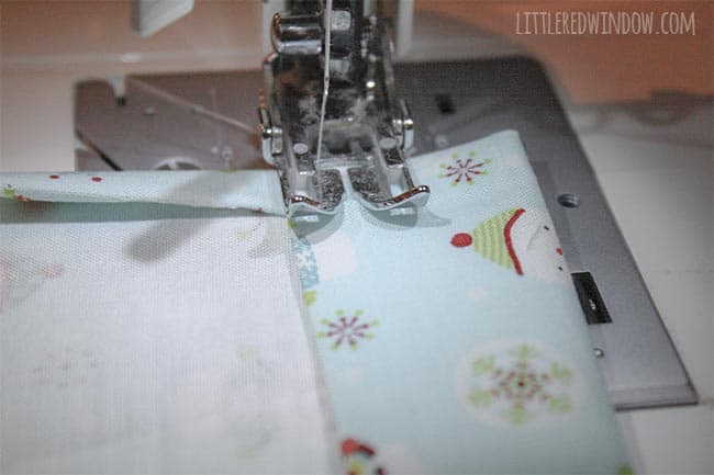 Sew this Easy 3 SEAM drawstring gift bag for your Christmas presents this year, they look cute and can be reused over and over!