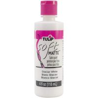 Tulip 20403 Soft Fabric Paint 4oz Matte Glacier White