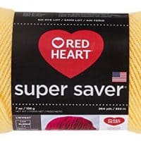 Red Heart E300.0235 Super Saver Economy Yarn, Lemon