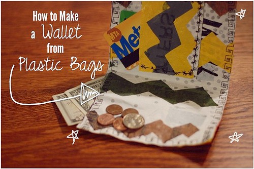 DIY wallet made from fused plastic bags!
