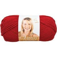 Lion Brand Yarn 860-180E Vanna's Choice Yarn, Cranberry