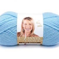 Lion Brand Yarn 860-115 Lion Brand Vanna's Choice Yarn, Light Blue