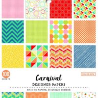Colorbok Carnival Designer Paper Pad, 6