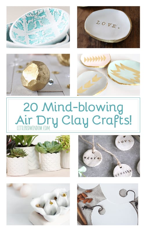 20 Mind-Blowing Air Dry Clay Crafts, you won't believe they're handmade! | littleredwindow.com