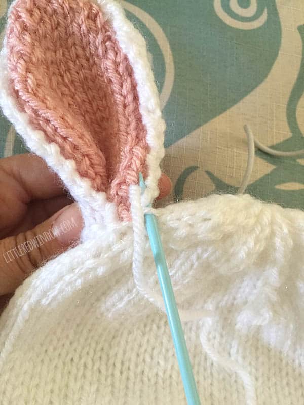 Baby Bunny Hat Free Knitting Pattern! | littleredwindow.com