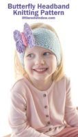 small Butterfly Headband Knitting Pattern 01b littleredwindow