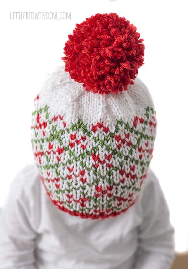 Cute trio of Christmas Plaid Hat knitting patterns, these adorable plaid hats in bright holiday colors make great gifts and will look so cute in photos!