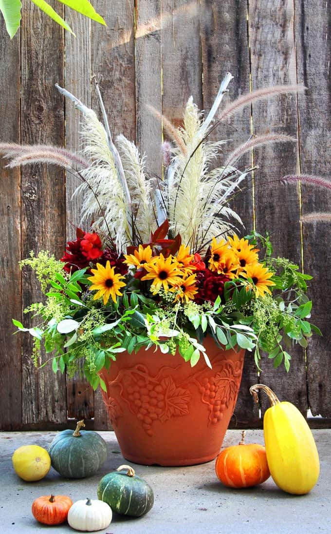 DIY Thanksgiving Planter from a Piece of Rainbow