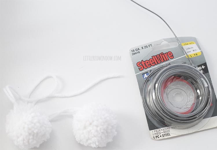 Use heavy gauge wire to shape your DIY rainbow wall hanging!