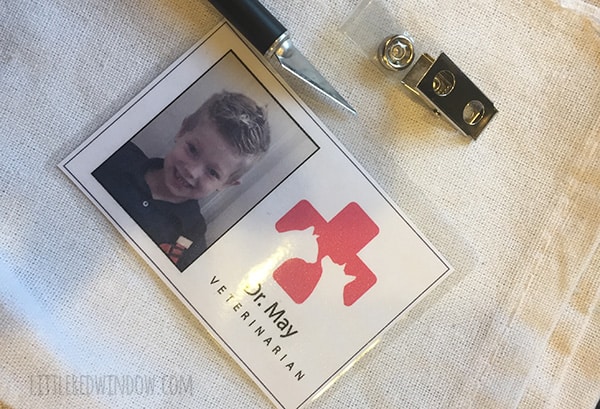 DIY Veterinarian Costume, perfect for your little animal lover for Halloween! | littleredwindow.com