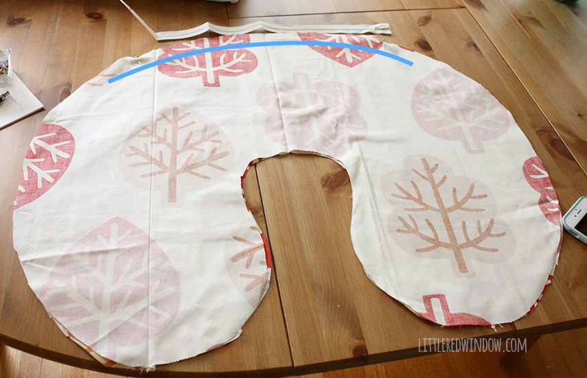 DIY Boppy Cover Pattern| littleredwindow.com | Sew your own nursing pillow cover, it's easy!