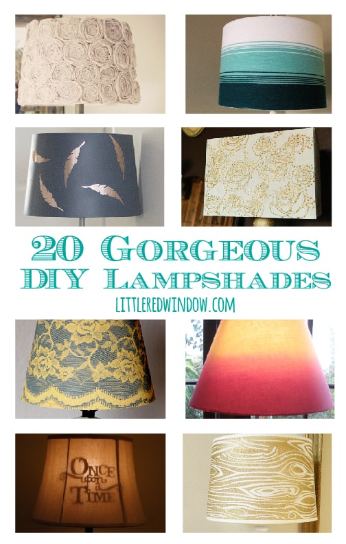 20 Gorgeous DIY Lampshades | littleredwindow.com
