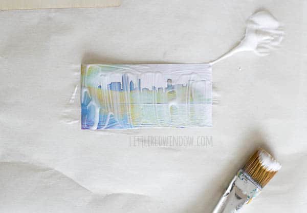 Photo Art DIY Luggage Tags, make your own personalized luggage tags and learn how to transfer your pictures to wood! | littleredwindow.com