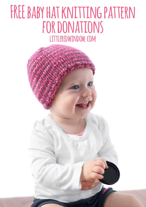 The Do-Gooder Hat free knitting pattern for donations! A great simple and quick pattern to make hats to donate to your favorite charity!