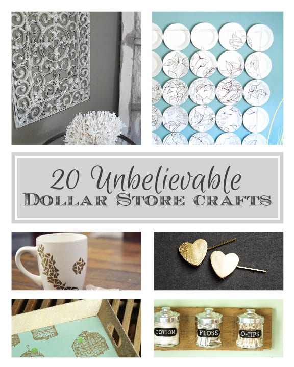 20 Unbelievable Dollar Store Crafts! | littleredwindow.com