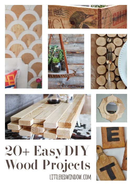 20 Easy DIY Wood Projects | littleredwindow.com