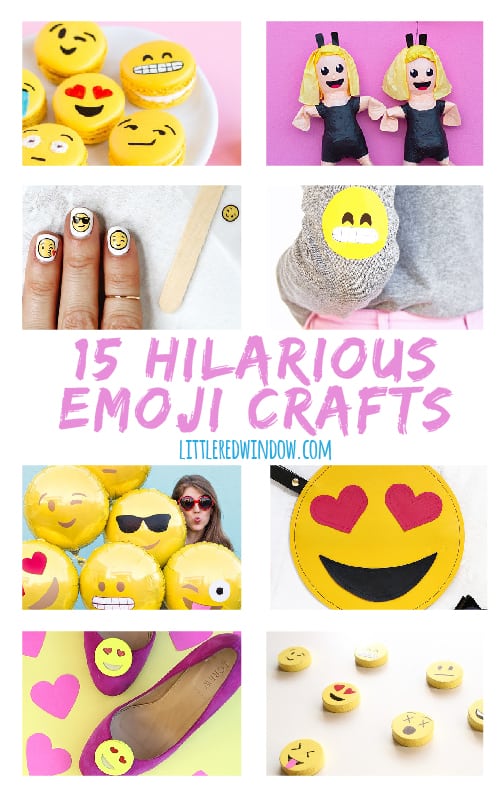 15 Hilarious and Clever Emoji Crafts! | littleredwindow.com