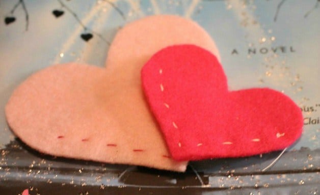 Felt-Heart-Bookmarks