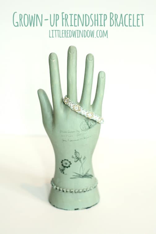 Grown-Up Friendship Bracelet | littleredwindow.com
