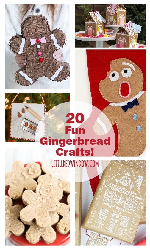 20 Fun and Spicy Gingerbread Crafts you can make yourself! | littleredwindow.com