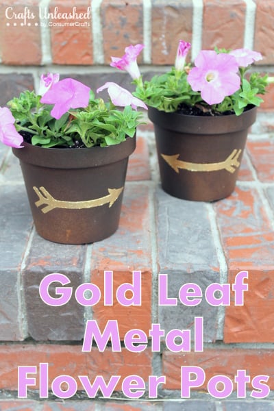 Gold-leaf-DIY-flower-pots
