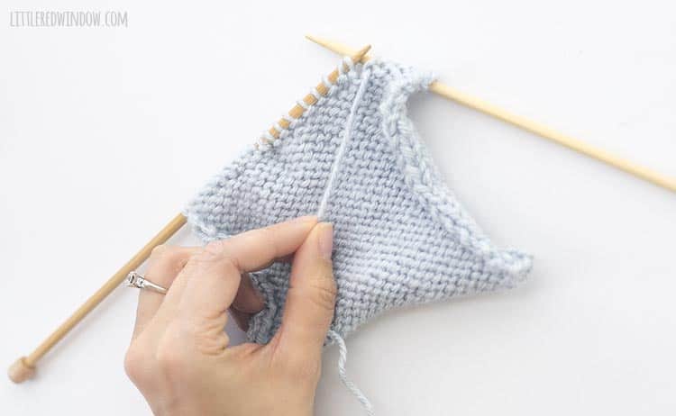 To do an ssp, start with the yarn in front o f your work