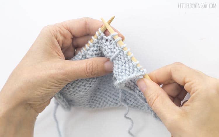 To continue an ssp stitch, slip the second stitch knitwise also