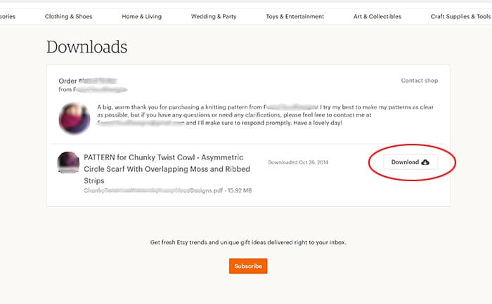 How to Download Files from Etsy, learn how to purchase, download and print all those fun digital download prints, knitting patterns and party supplies, step by step!