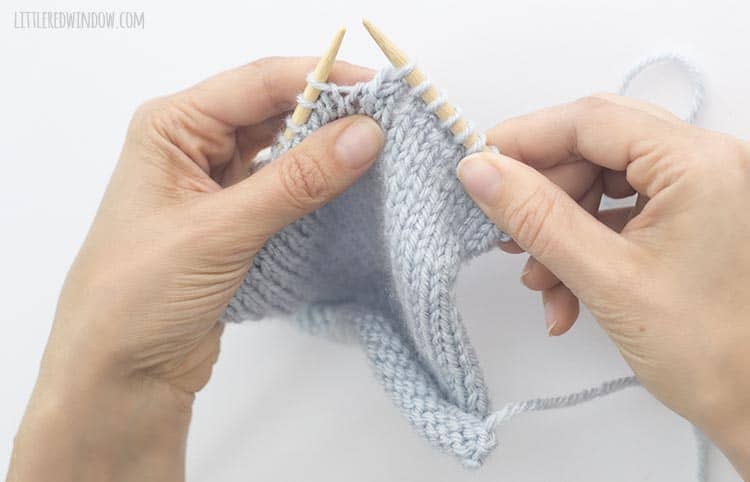 The k2togtbl stitch is a left leaning decrease stitch