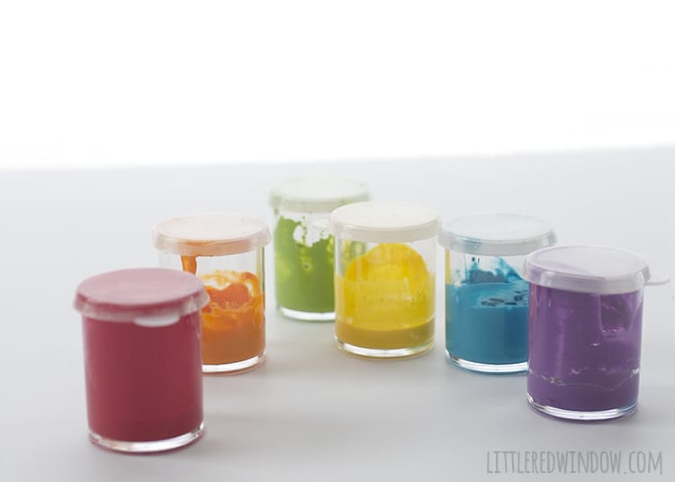 Pretty rainbow craft paints for all your crafty projects!