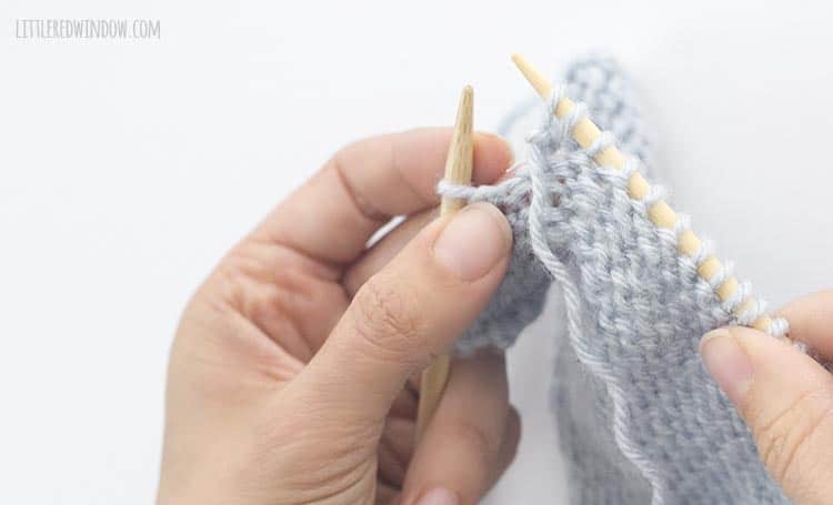 When you have purled into both the front and back of one stitch, your pfb is complete