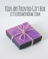 Kids Art Painted Gift Box