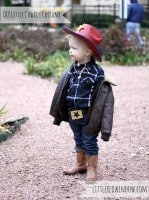 Little Boy wearing Cowboy Costume