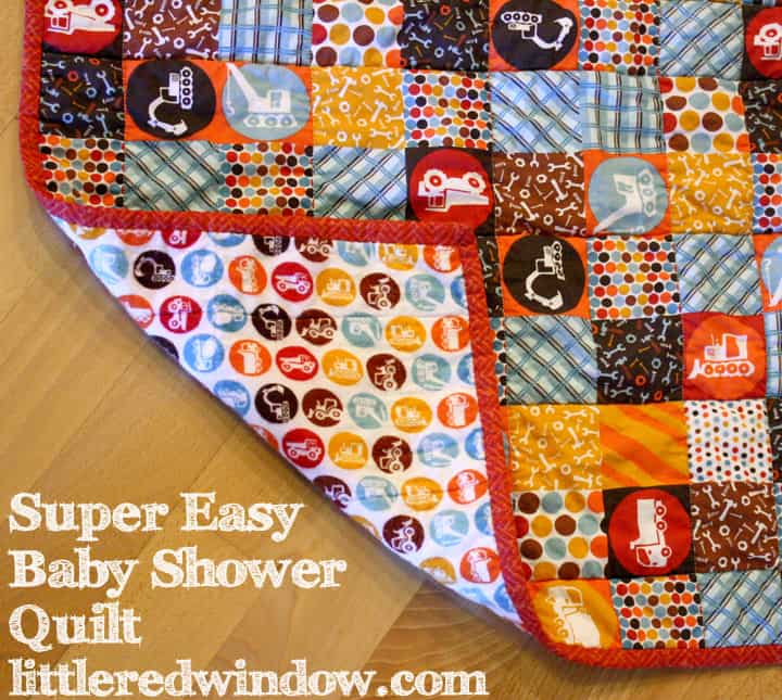 Super Easy Baby Shower Quilt Little Red Window