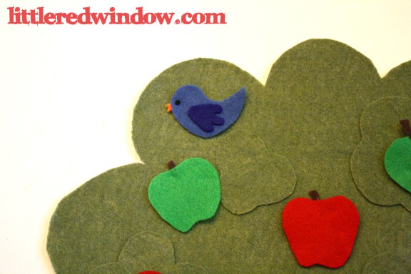 Bluebird on Apple Tree Felt Board