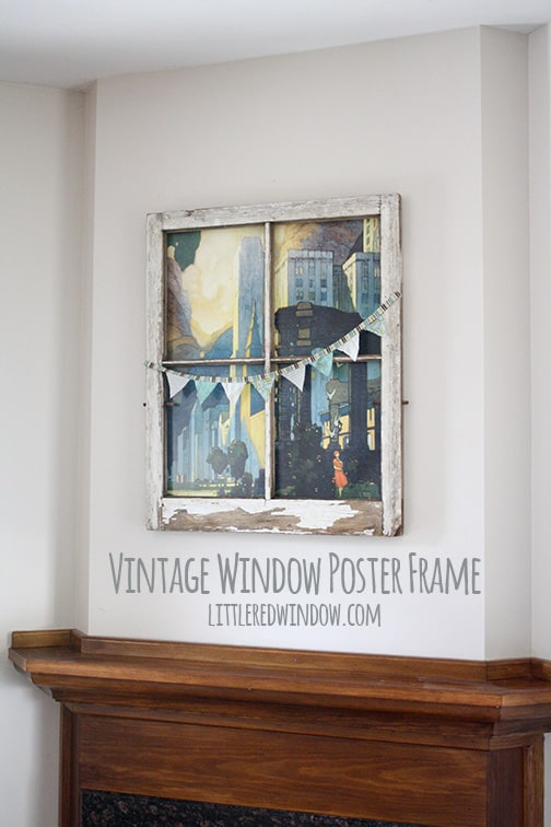 Vintage Window Poster Frame | littleredwindow.com