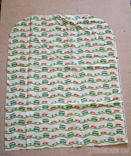 DIY Car Seat Back Protector - keep the backs of your seats clean and free of little footprints! | littleredwindow.com