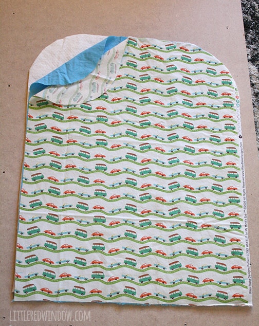 DIY Car Seat Back Protector - keep the backs of your seats clean and free of little footprints! | littleredwindow.com