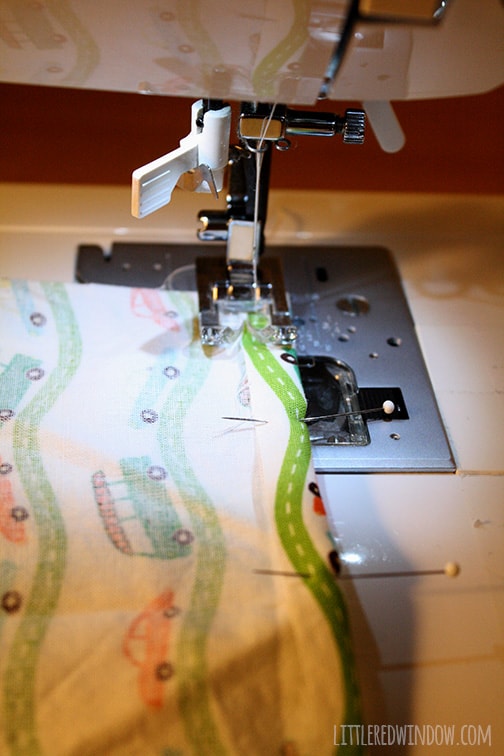 DIY Car Seat Back Protector - keep the backs of your seats clean and free of little footprints! | littleredwindow.com