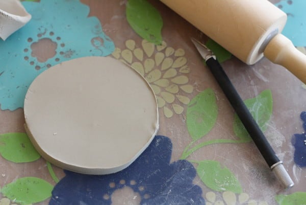 DIY Painted Clay Ring Dishes | littleredwindow.com