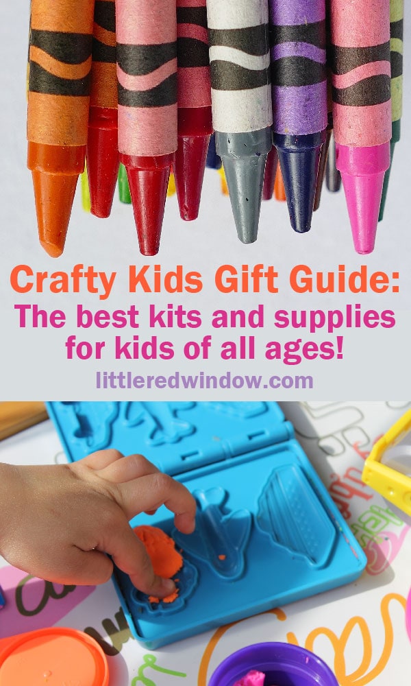 Need gift ideas for your crafty kid? Here's a giant list of craft kits and supplies for kids of all ages from preschool to middle school!