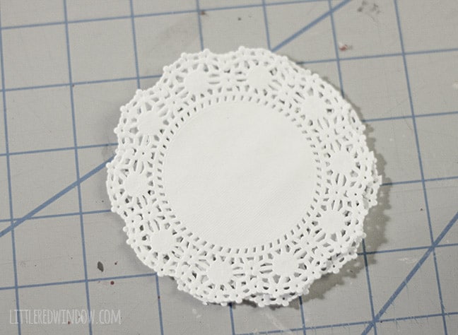 paper doily cut in half