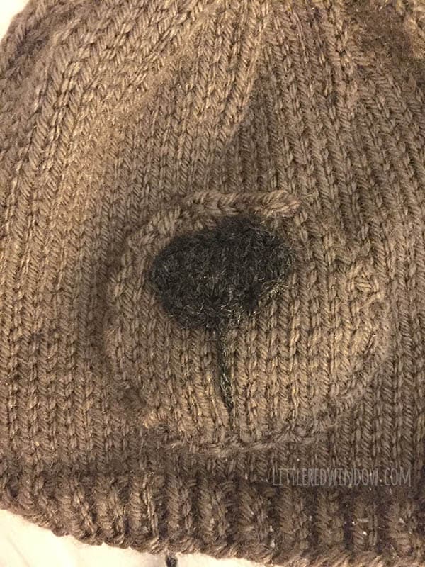 Brand new Teddy Bear Hat Knitting Pattern with sizes for babies and toddlers! | littleredwindow.com