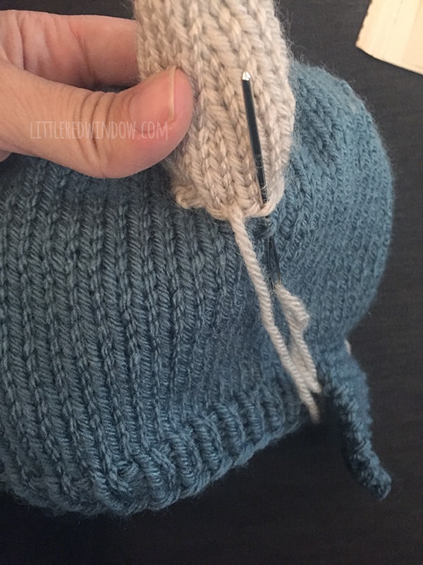 Narwhal Hat Knitting Pattern for newborns, babies and toddlers! | littleredwindow.com