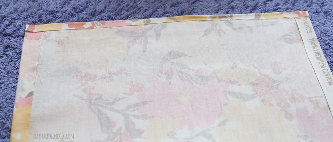 Super Easy No Sew Crib Skirt! | littleredwindow.com | Make your own custom crib skirt in just a few minutes, no sewing machine required!