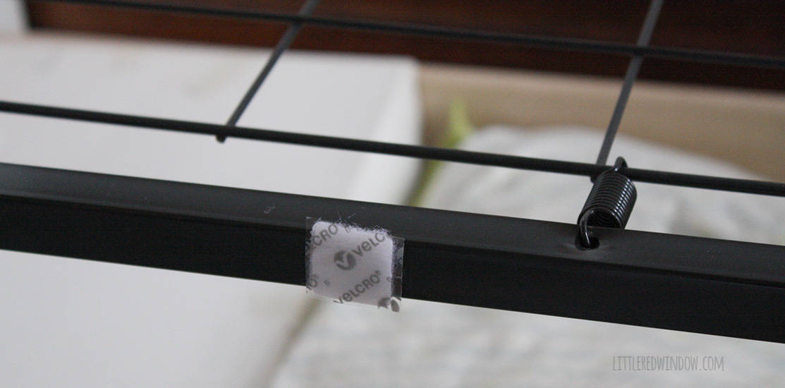 Super Easy No Sew Crib Skirt! | littleredwindow.com | Make your own custom crib skirt in just a few minutes, no sewing machine required!