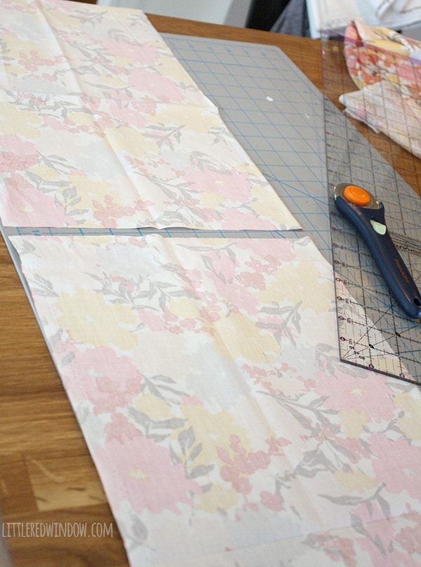 Super Easy No Sew Crib Skirt! | littleredwindow.com | Make your own custom crib skirt in just a few minutes, no sewing machine required!