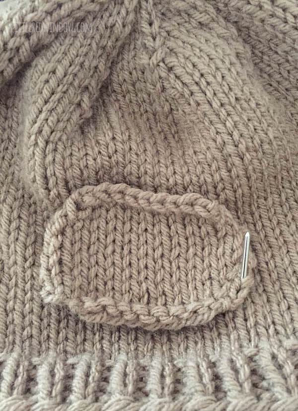 Adorable Otter Hat Knitting Pattern for newborns, babies and toddlers! | littleredwindow.com