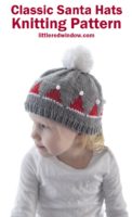 small Santa Hat Hat Knitting Pattern 05 littleredwindow