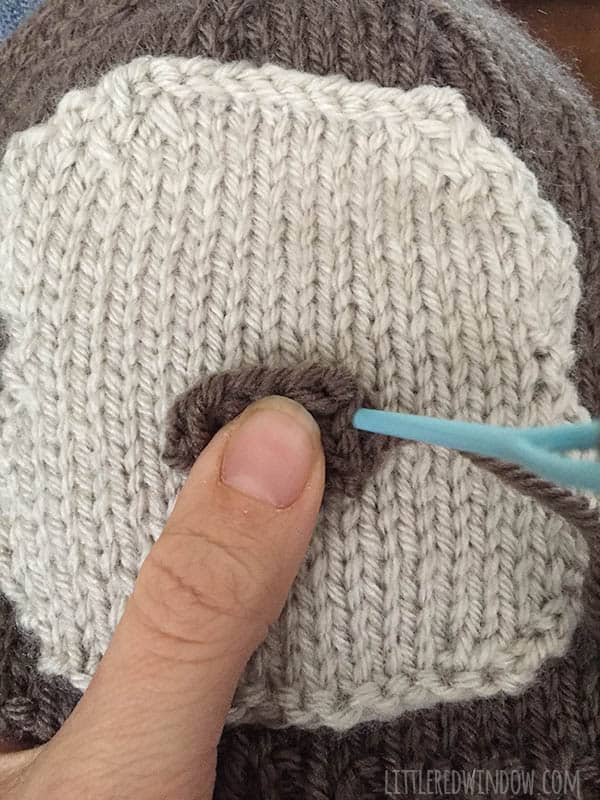 Adorable Silly Monkey Hat Knitting Pattern for babies and toddlers! | littleredwindow.com